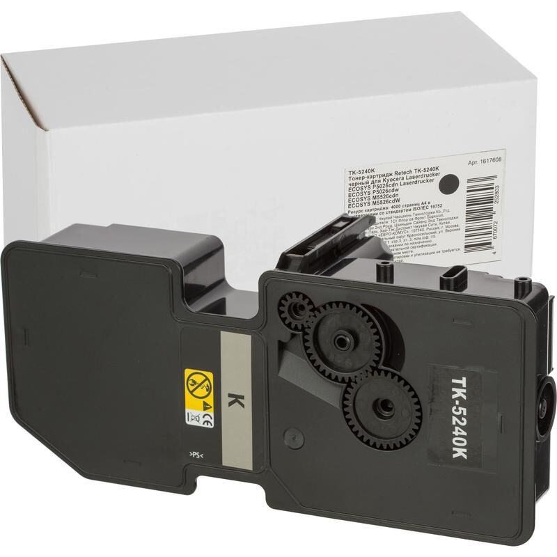 Картридж лазерный Retech TK-5240K 1T02R70NL0 для Kyocera черный совместимый