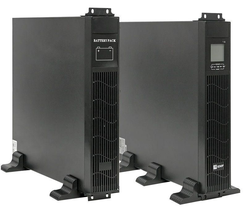 Источник бесперебойного питания преобразования E-Power SW900pro-RTB 3000ВА для монтажа в стойку с АКБ 9х12В_7 Ач PROxima