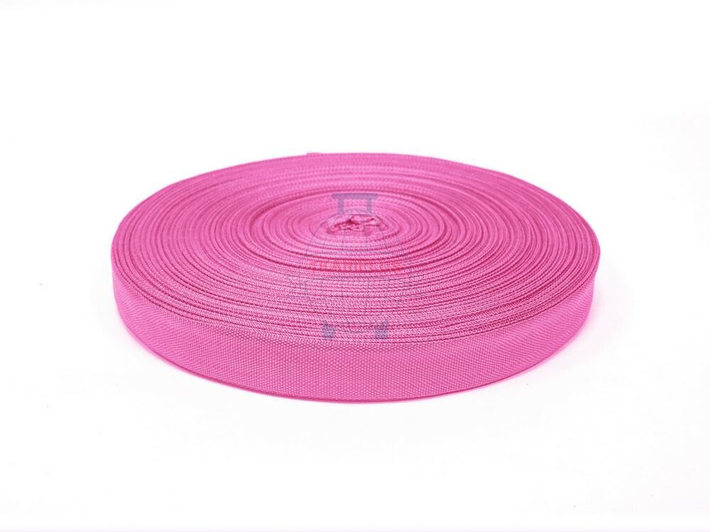 Лента окантовочная (тесьма 450D) 22 мм цвет №337 ярко-розовый 2,5 гр/м