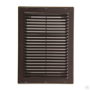 Решетка вентиляционная ERA 1825 Р, 253x183 мм, с сеткой, разъемная, коричневая #1
