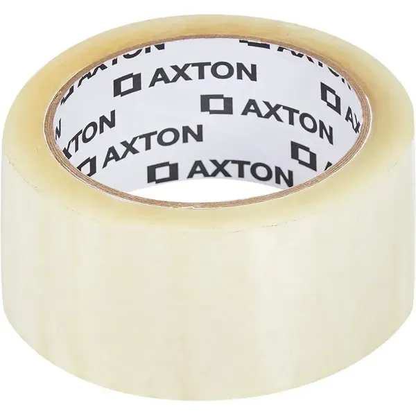 Лента клейкая упаковочная Axton 48 мм x 66 м 45 мкм прозрачная AXTON None