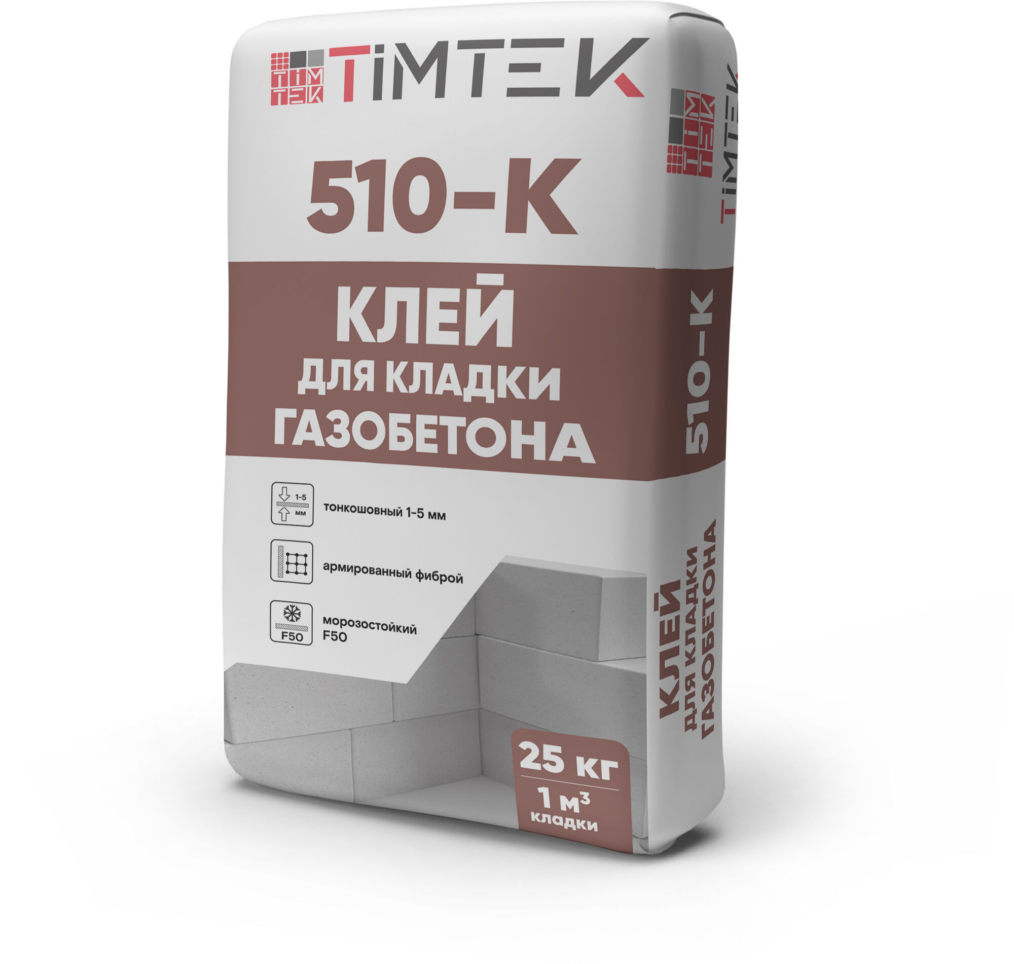 Клей для кладки газобетона Timtek 510-K 25 кг 54 шт/пал, цена в Симферополе  от компании СТРОЙ МИР Симферополь