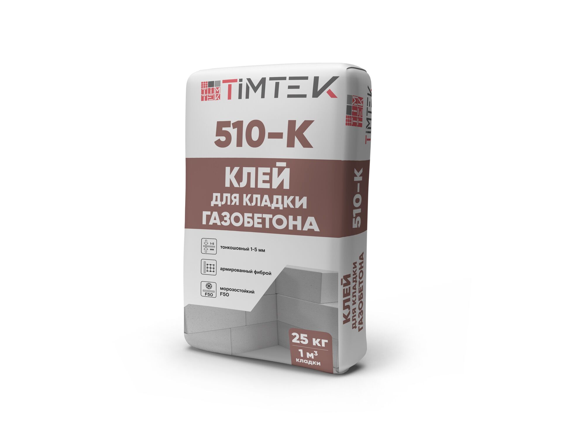 Клей для кладки газобетона Timtek 510-K 25 кг 54 шт/пал, цена в Симферополе  от компании СТРОЙ МИР Симферополь