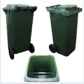 Бак мусорный 120 л (зеленый)