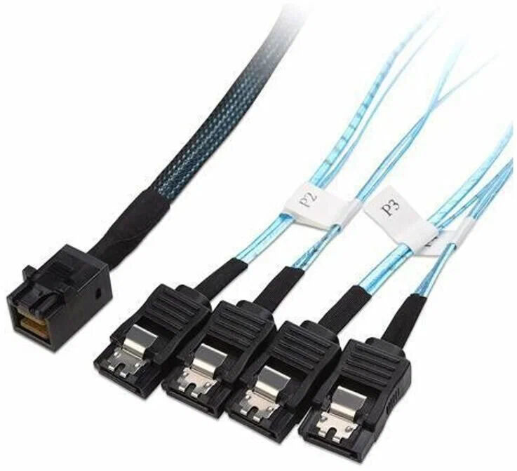 Интерфейсный кабель LSI Интерфейсный кабель LSI M01820 Вилки кабеля mini SAS HD,SATA Длина кабеля 1м.