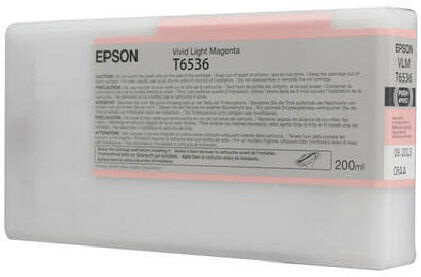 Картридж Epson T6536 Vivid Light Magenta 200 мл (C13T653600)