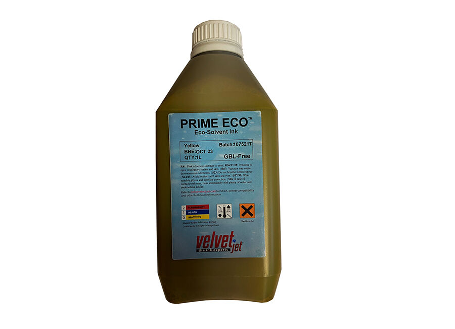 Velvet Jet Бутыль с чернилами Prime Eco, Yellow, 1 л