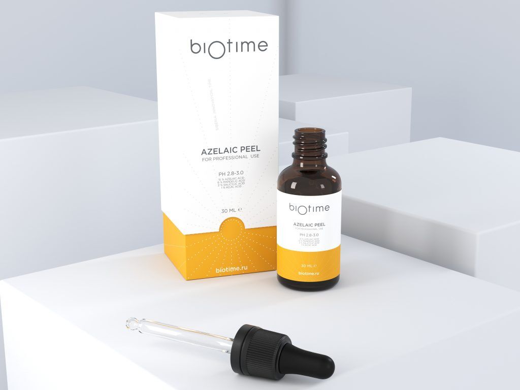 Biotime BIOMATRIX AZELAIC PEEL, биотайм азелаиновый пилинг Интеллектуальная  борьба с пигментацией и акне 30мл