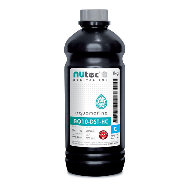 Nutec Сублимационные чернила AQUAMARINE AQ10-DST-HC, голубые, бутыль 1 л (F661.1137)