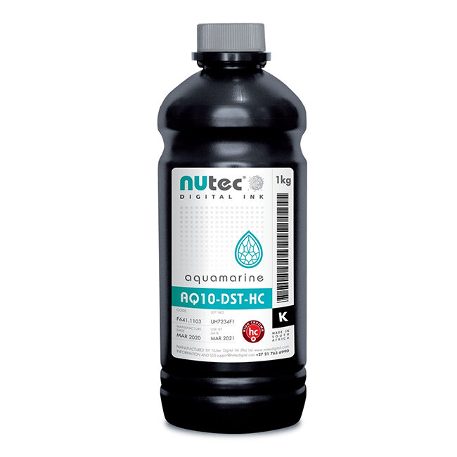 Nutec Сублимационные чернила AQUAMARINE AQ10-DST-HC, черные, бутыль 1 л (F661.1140)