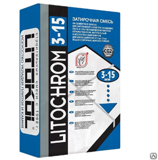 Затирка Litochrom Литохром 3-15 С.30 жемчужно-серый 25 кг Litokol Литокол 