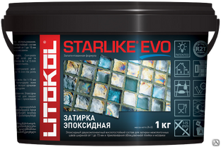 Смесь эпоксидная затирочная STARLIKE EVO Старлайк ЭВО 1 кг S140 Nero Grafite 