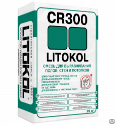 Смесь выравнивающая на основе цемента Litokol Литокол CR300 25 кг