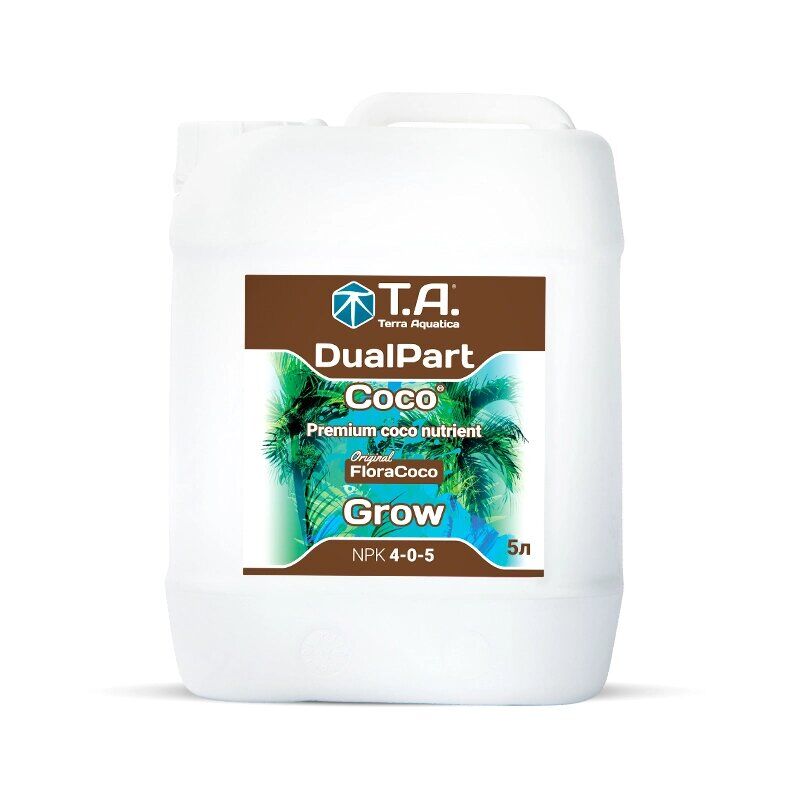 Terra Aquatica DualPart Coco Grow 5 л Удобрение минеральное для кокосового субстрата Регуляторы роста растений
