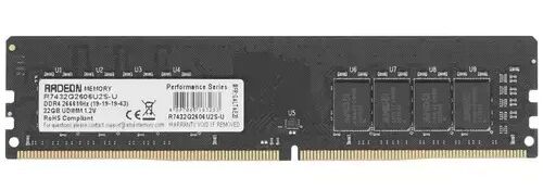 Оперативная память AMD AMD R7432G2606U2S-U/32GB / PC4-21300 DDR4 UDIMM-2666MHz DIMM/в комплекте 2 модуля