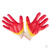Перчатки рабочие х/б с 2-м латексным покрытием желто-красные #1