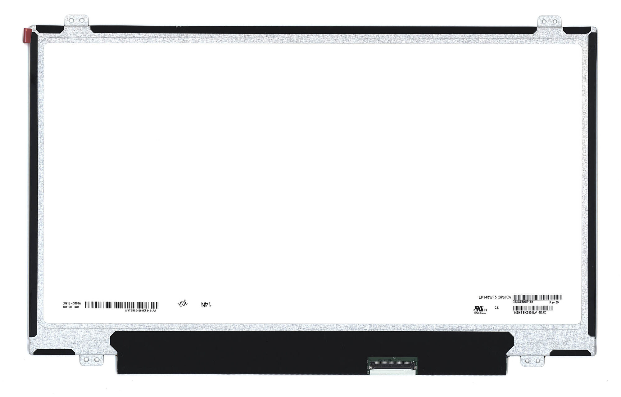 Матрица для ноутбука 14.0 1920x1080 40pin eDp Slim AH-IPS LP140WF5(SP)(K3) Matte 60Hz
