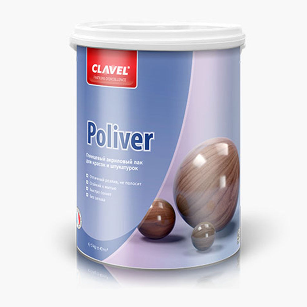 Лак защитный акриловый Clavel Poliver (Клавэль Поливер) 1 кг