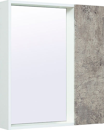 Зеркальный шкаф Runo Манхэттен 65, серый-бетон (00-00001016) Манхэттен 65 серый-бетон (00-00001016)