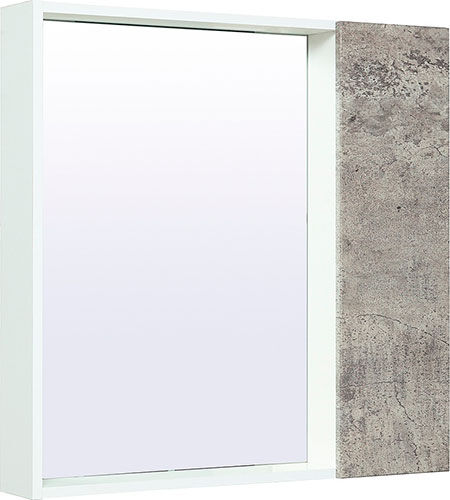 Зеркальный шкаф Runo Манхэттен 75, серый-бетон (00-00001017) Манхэттен 75 серый-бетон (00-00001017)