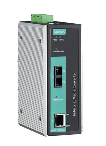 Удлинитель Ethernet сигнала Moxa IMC-P101-M-SC
