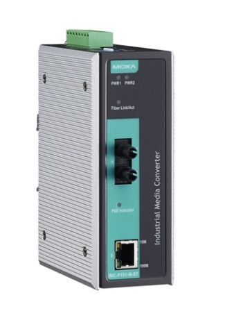 Удлинитель Ethernet сигнала Moxa IMC-P101-S-ST