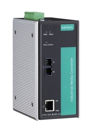 Удлинитель Ethernet сигнала Moxa PTC-101-S-SC-HV