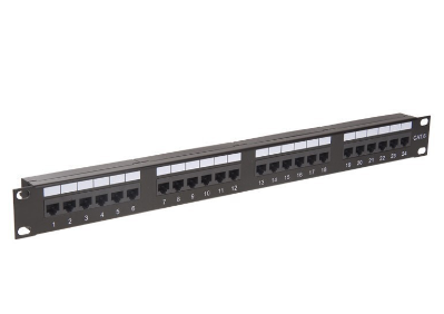 Панель коммутационная с кабельным органайзером 19", 1U, 24 порта, UTP, RJ-45, CAT 6 REXANT PRO Rexant 02-0231