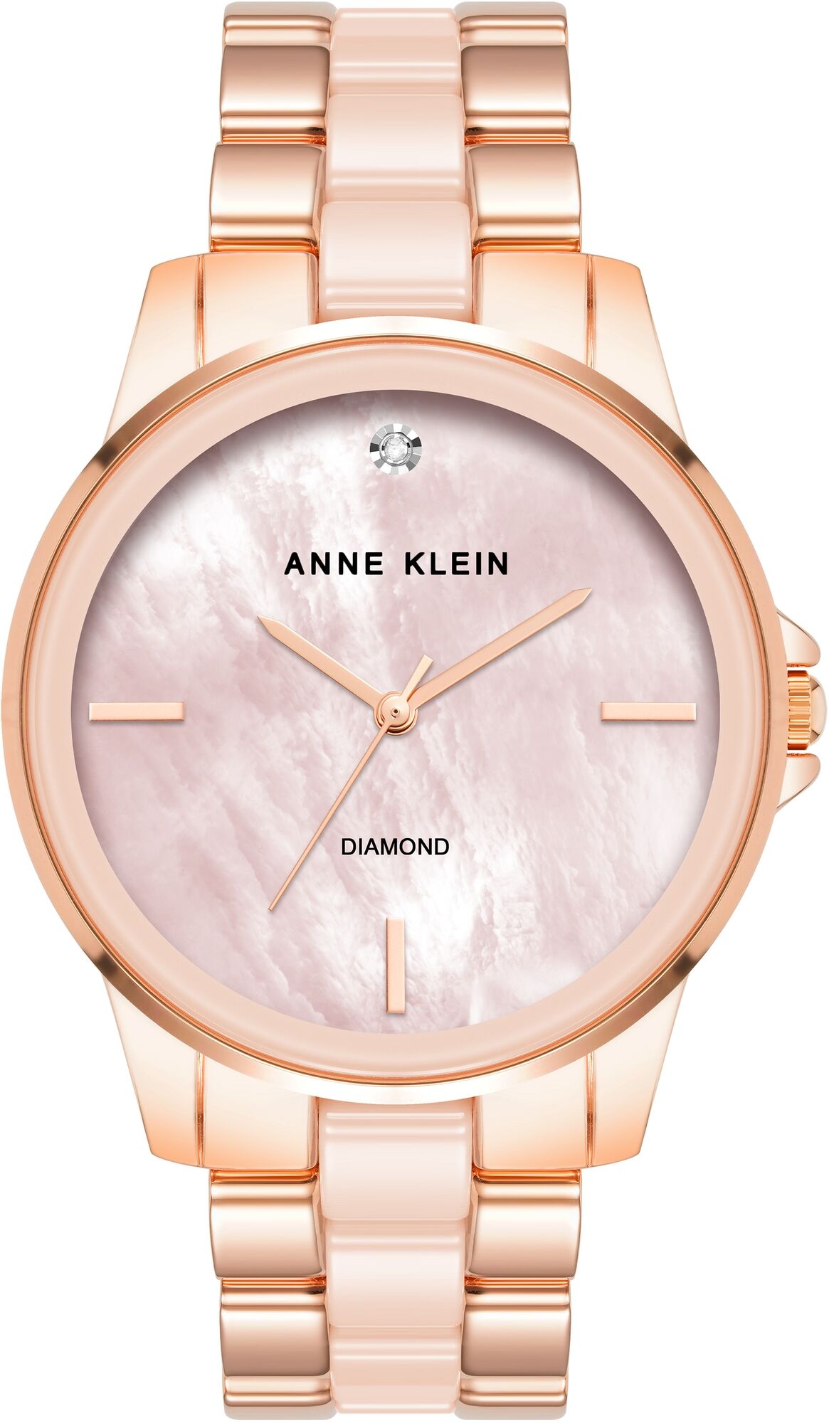 Женские наручные часы Anne Klein Ceramic Diamond 4120BHRG