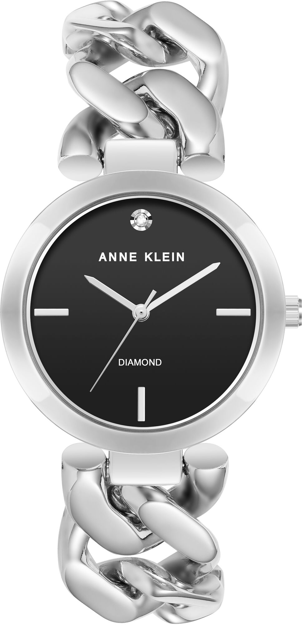 Женские наручные часы Anne Klein Diamond Dial 4001BKSV