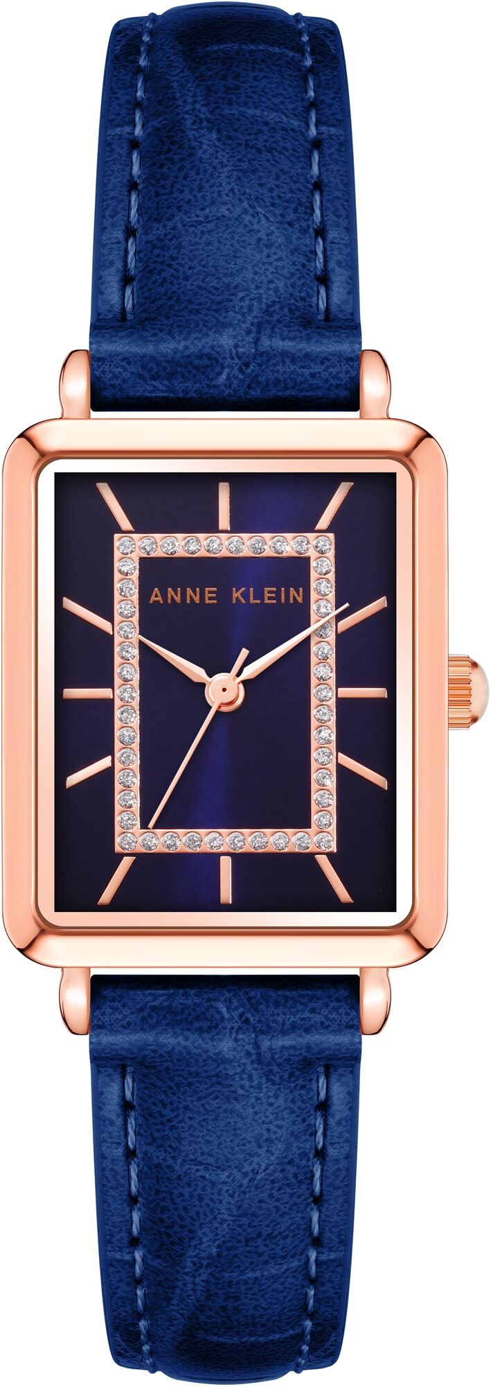 Женские наручные часы Anne Klein Rectangular Leather 3820RGNV
