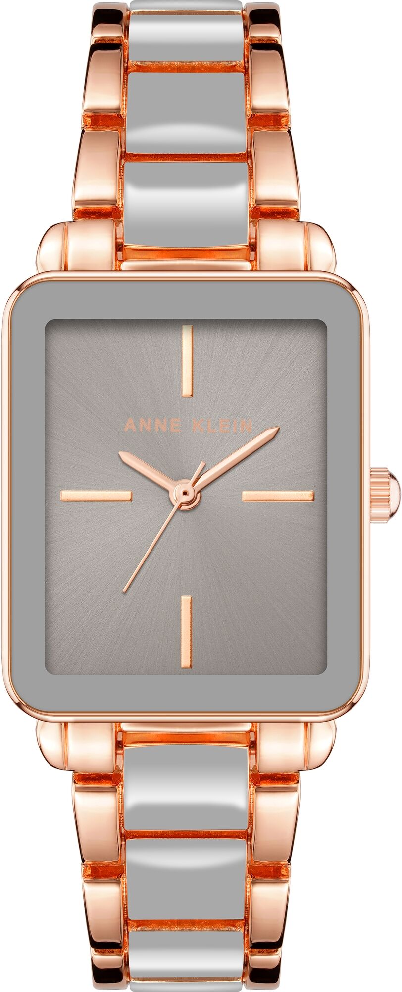 Женские наручные часы Anne Klein Rectangular Metal 3694GYRG