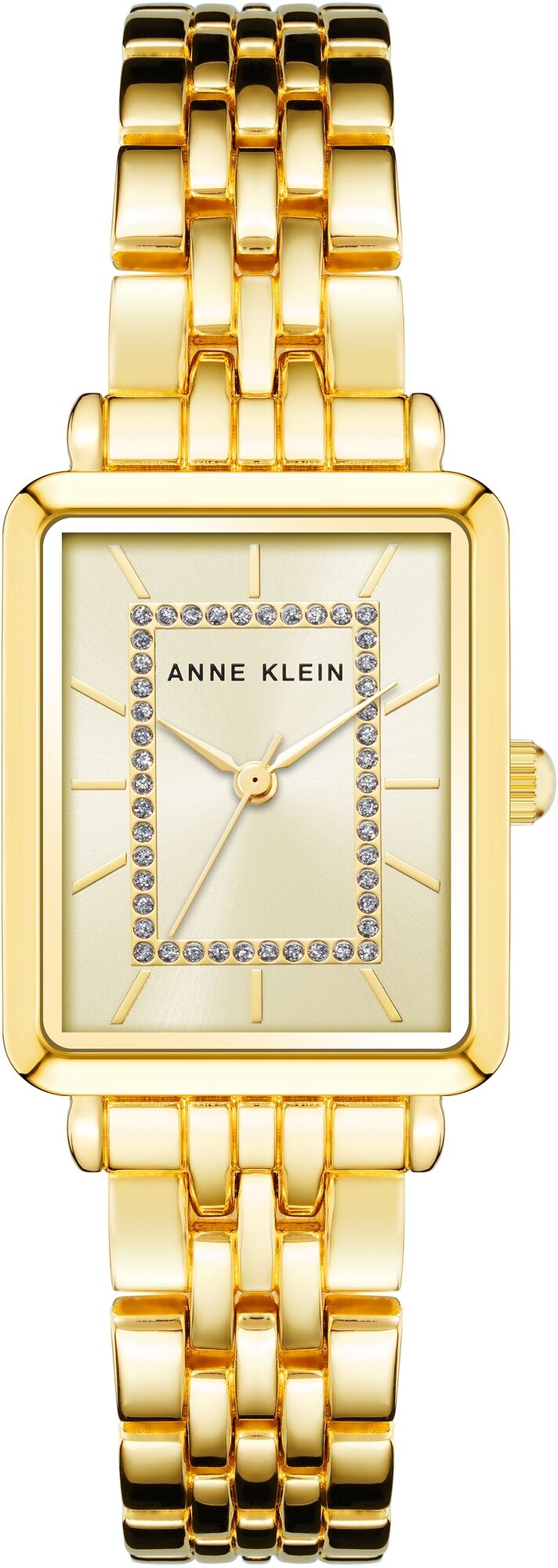 Женские наручные часы Anne Klein Rectangular Metal 3760CHGB