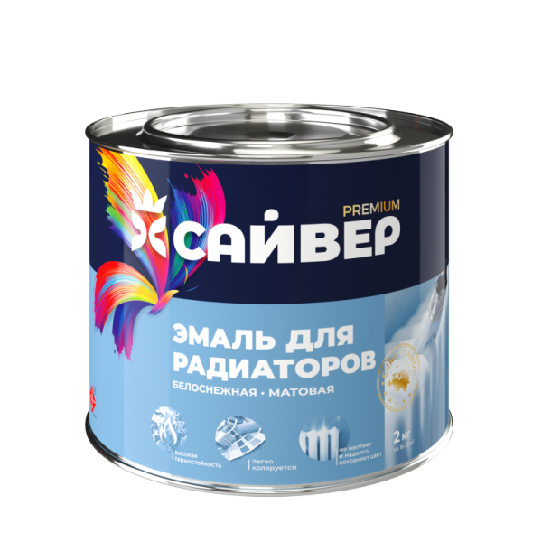 Сайвер эмаль алкидная для радиаторов мат.0,4 кг. /12/28