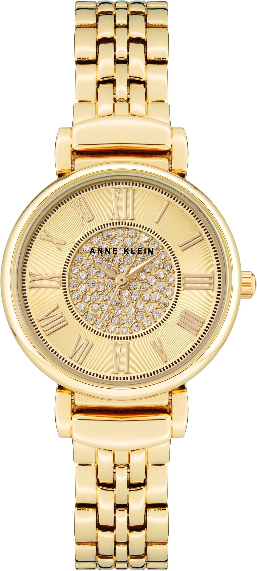Женские наручные часы Anne Klein Crystal Metals 3872CHGB