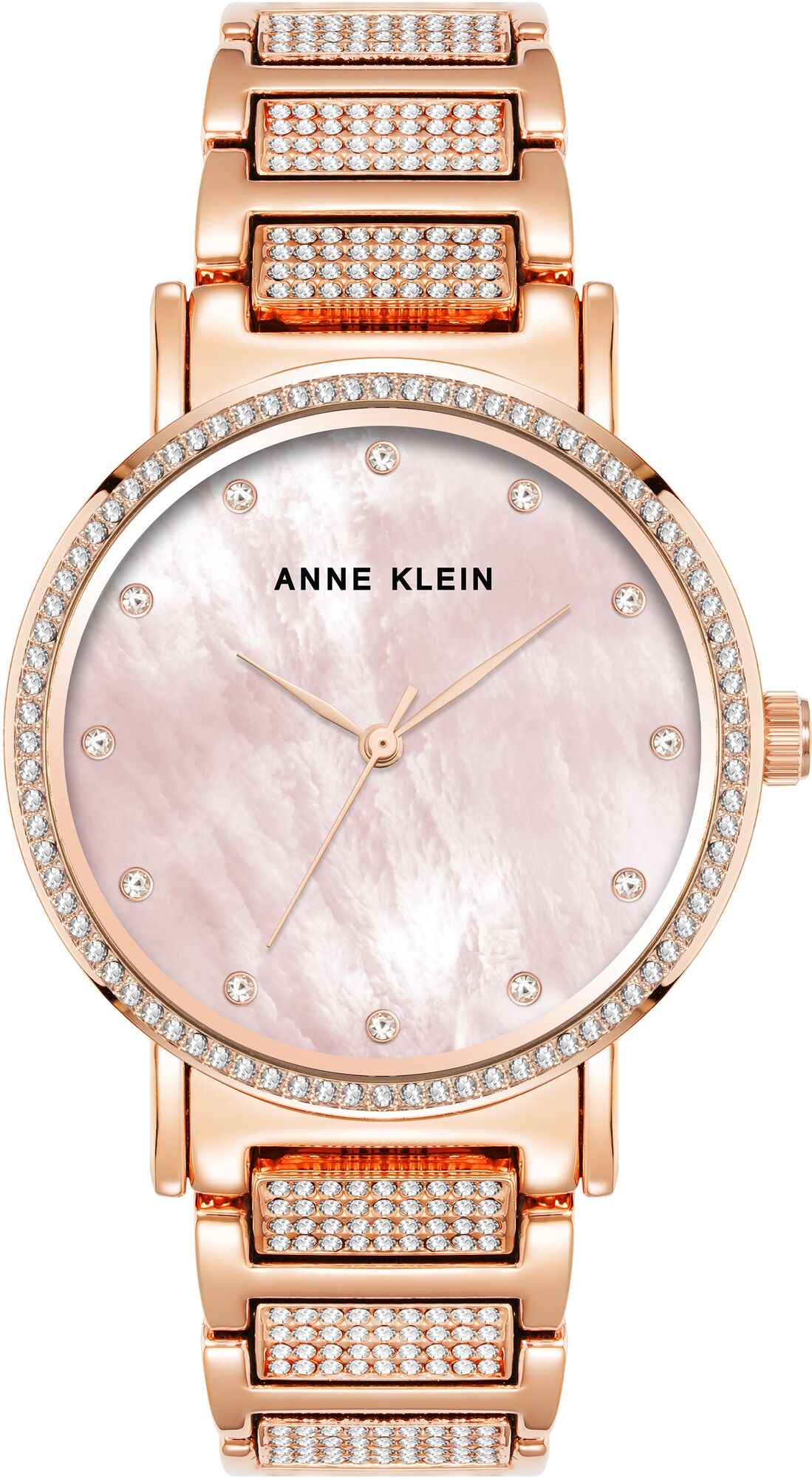 Женские наручные часы Anne Klein Crystal Metals 4004BMRG