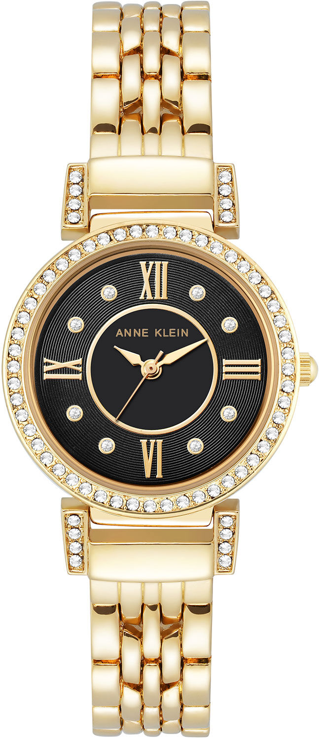Женские часы Anne Klein Crystal Metals 2928BKGB