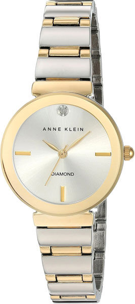 Женские часы Anne Klein Diamond Dial 2435SVTT