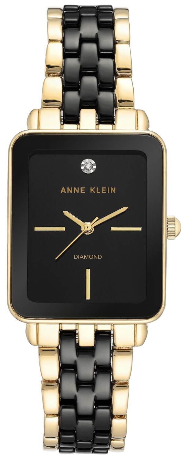 Женские часы Anne Klein Ceramic Diamond 3668BKGB