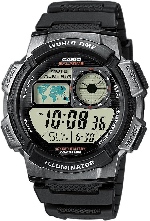 Мужские часы Casio Digital AE-1000W-1B
