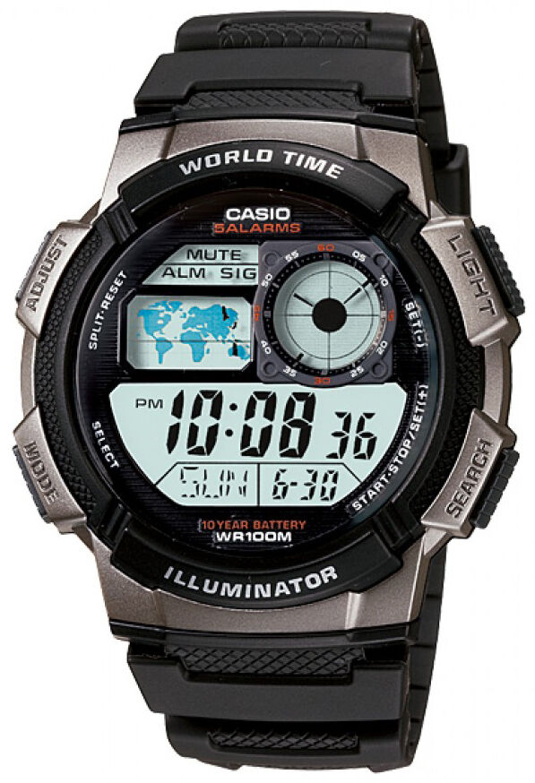 Мужские часы Casio Digital AE-1000W-1A