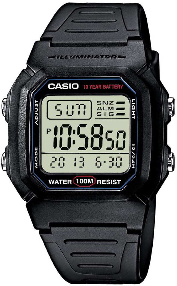 Мужские часы Casio Digital W-800H-1A