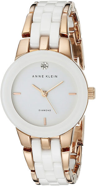 Женские часы Anne Klein Ceramic Diamond 1610WTRG