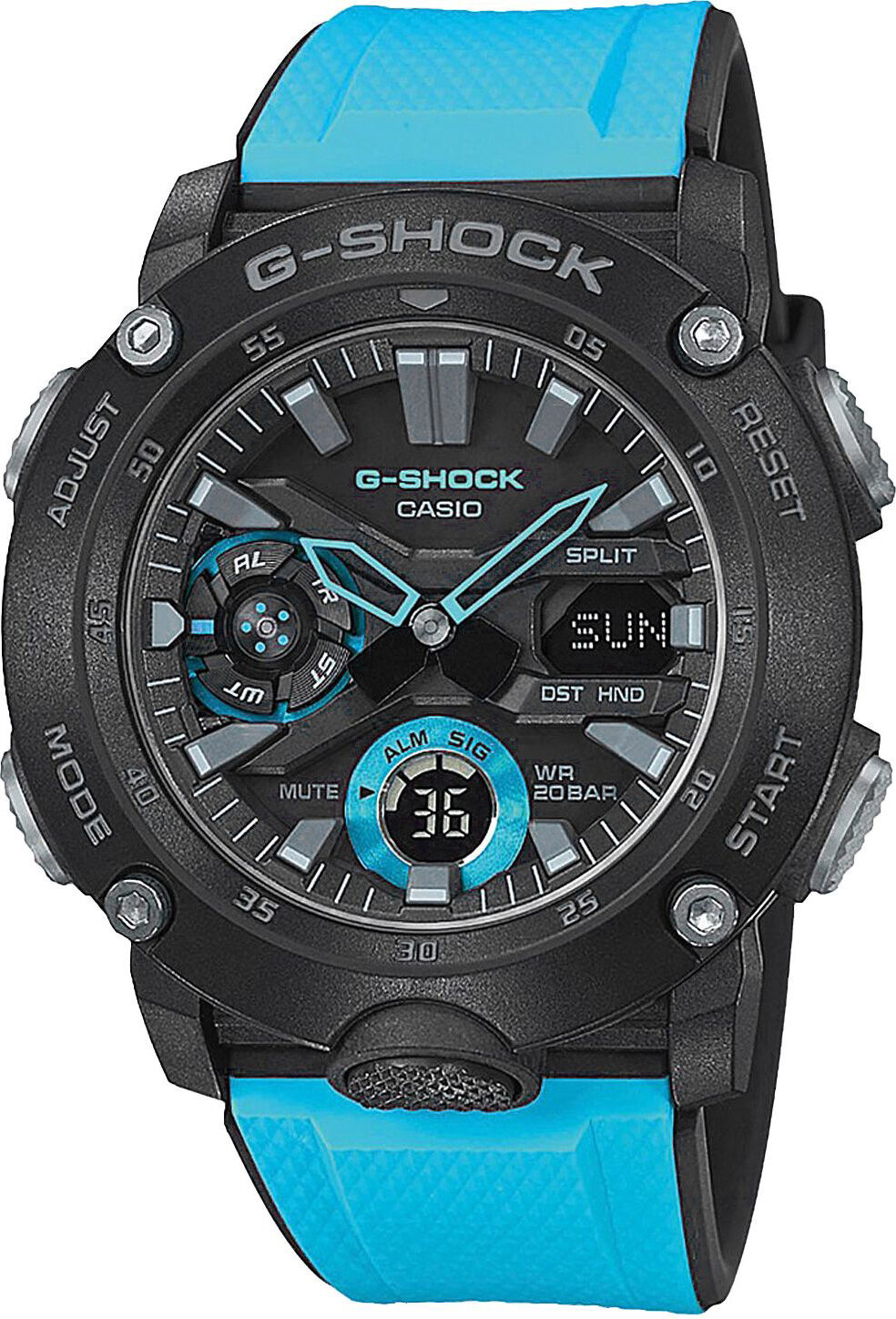 Мужские часы Casio G-Shock GA-2000-1A2