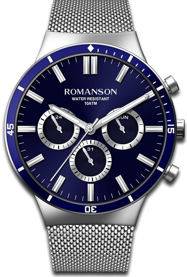 Мужские часы Romanson Adel TM 9A20F MW(BU)