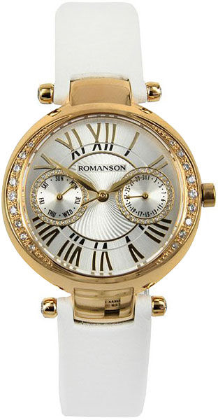Женские часы Romanson RL 2612Q LG(WH)WH