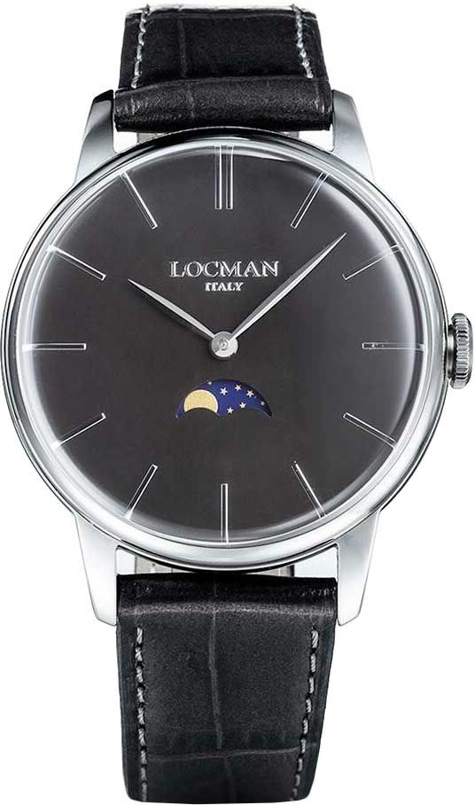 Мужские часы Locman 1960 moon phases 0256A01A-00BKNKPK
