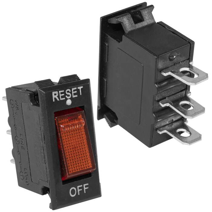 Автоматический выключатель RUICHI M116-B120, 34х28х12.4 мм, OFF-RESERT, 3 P, 20 A, 250 В, постоянный и переменный ток
