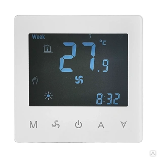 Термостат электронный TH-22-WW комнатный цифровой, для 2-трубного фанкойла, ~110-240В, WiFi комнатный цифровой, для 2-тр #1