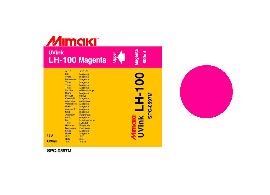 Mimaki УФ чернила LH-100UV LED Magenta, 600 мл